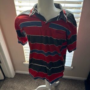 Men’s size medium Patagonia organic cotton button up striped shirt. Like new.